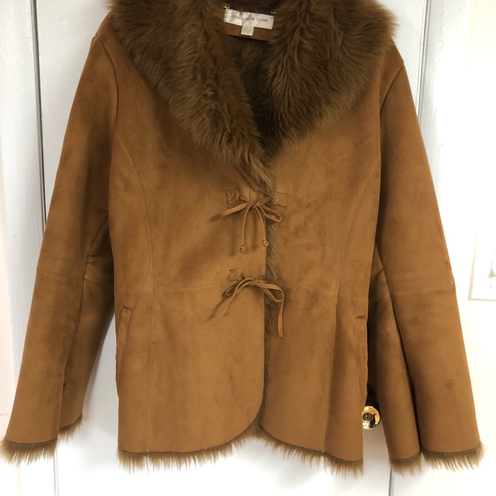 Winter suede jacket.